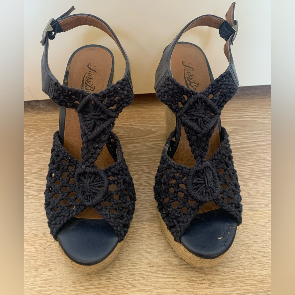 Lucky Brand Navy Wedge